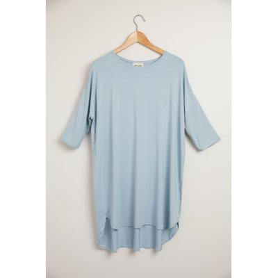 Pure Fiber Women’s 3/4 Sleeve Nightshirt – Soft Rayon from Bamboo Sleepwear