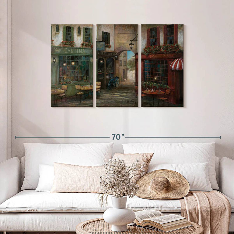  «Courtyard Ambiance I, H 28 po x l 45 po