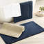 Tapis pour salle de bain réversible 100% coton 20 x 30 po gris 3000 g / m² - Doux et fonctionnel, lavable à la machine, facile à nettoyer, antidérapant recommandé-1895427426