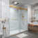 72'' W 76'' H Frameless Rectangle Reversible Shower Stall