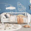 Lit plateforme en bois pour enfants, lit bas en bois avec barrières (modèle breveté)-343017579-343017580-343017582