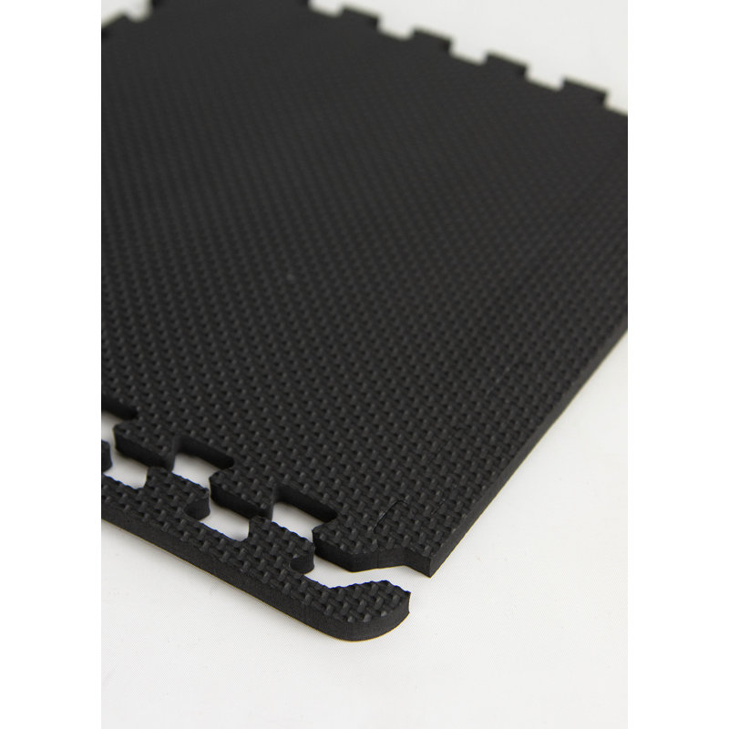 Carreaux de sol noirs emboîtables