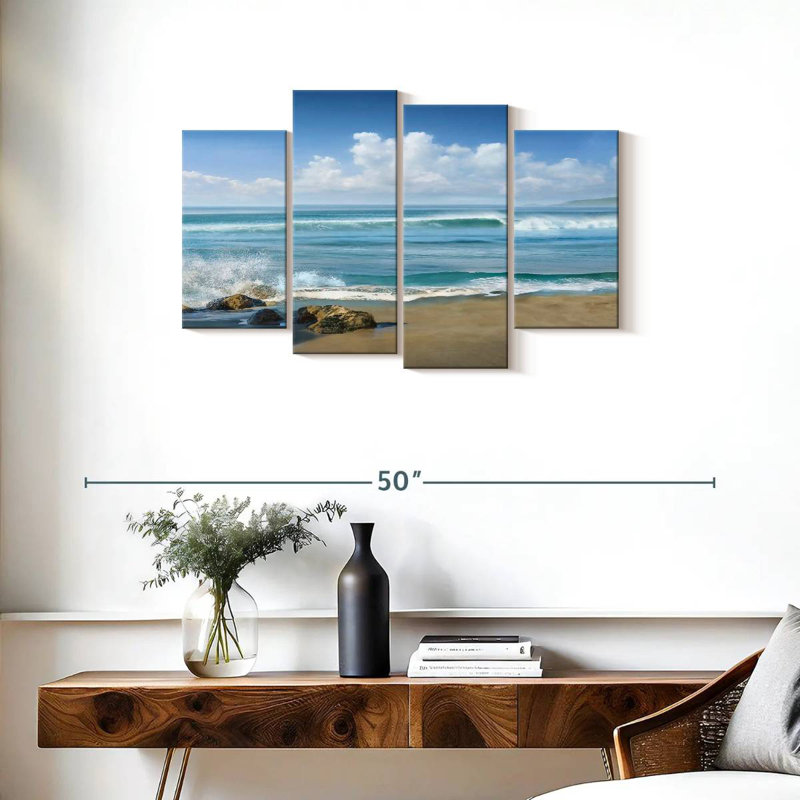 Sweeping Blue, 22" H x 36" W