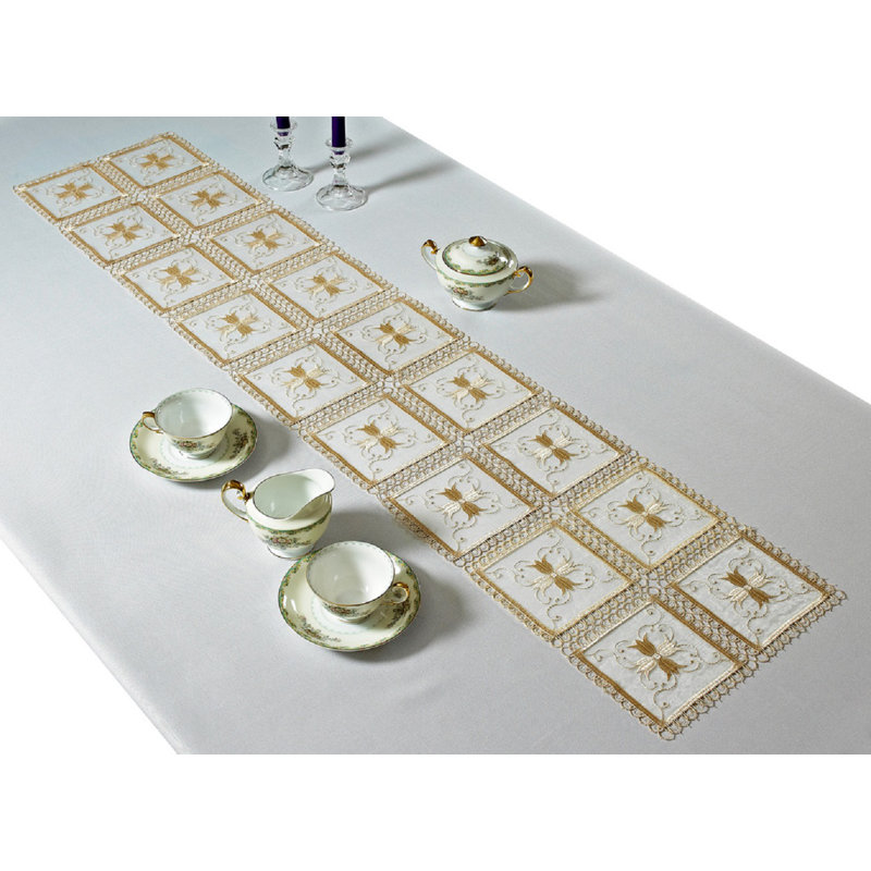 Chemin de table Annabell, Or, l 13 po x L 54 po