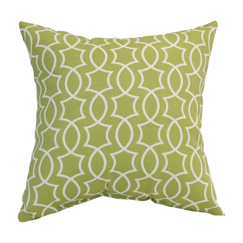 Outdoor Cushion Collection Geometric Indoor/Outdoor Reversible Throw Pillow