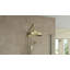 Ensemble de robinet de douche 10 x 22 avec douchette à main Abbey, laiton brossé-118340092