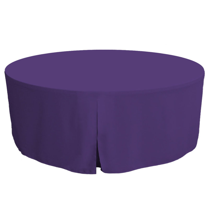 Tablevogue Round Table Cover, Violet, 72" L x 72" W