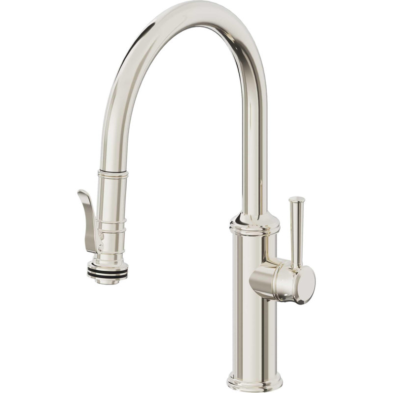 Davoli Kitchen Faucet, Polished Nickel