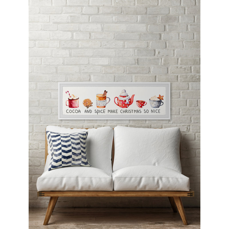Cocoa And Spice Are Nice - Single Picture Frame Panoramic Print, 25cm H x 76cm W x 3.81cm D