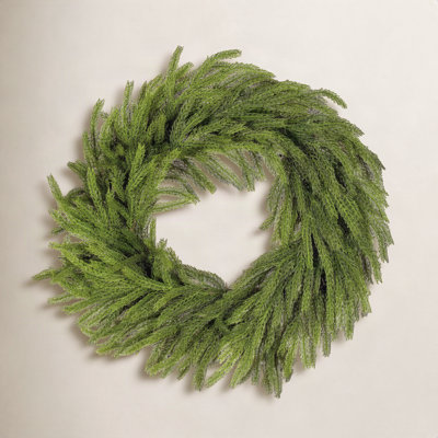28" Green Norfolk Pine Wreath