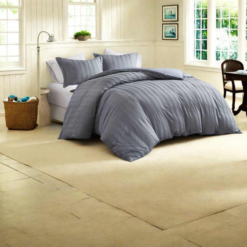 Ensembles de literie très durables, style moderne rayé en polyester pour la maison