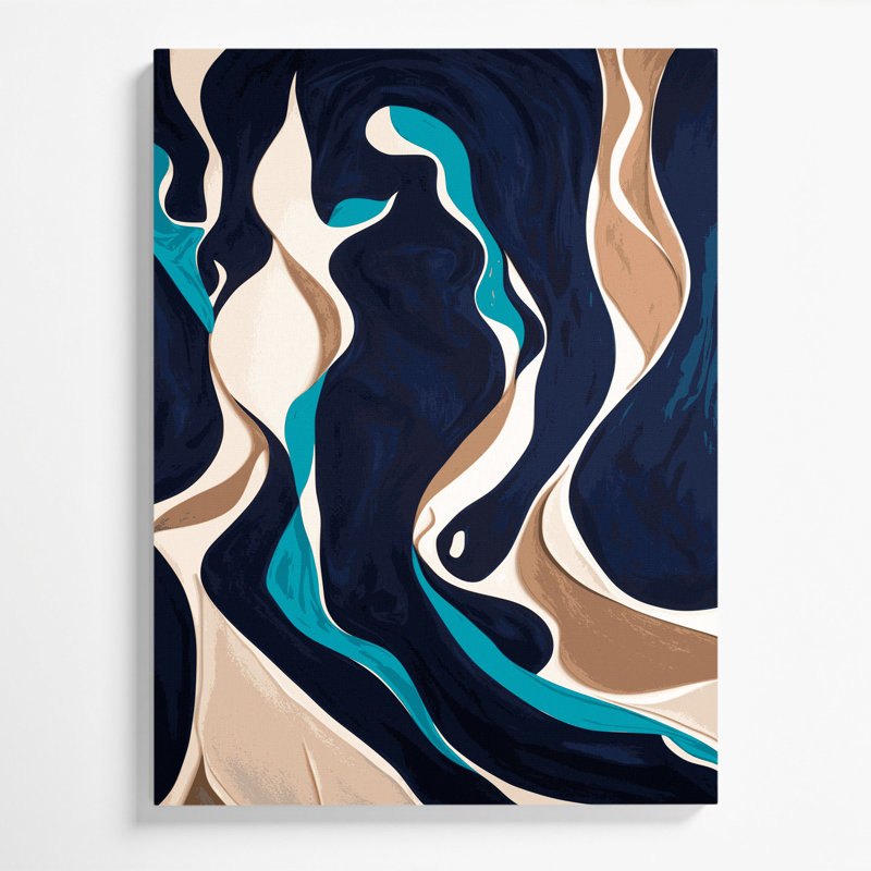 Abstrait art figuratif sur toile gris 41, H 30 po x l 20 po