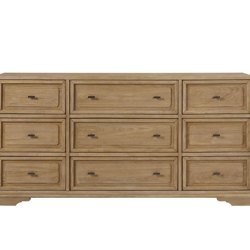 Commode en bois massif de style traditionnel