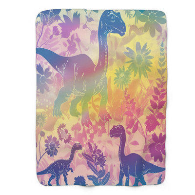 Spectrum Dinos - couverture sherpa de qualité supérieure 1 pièce
