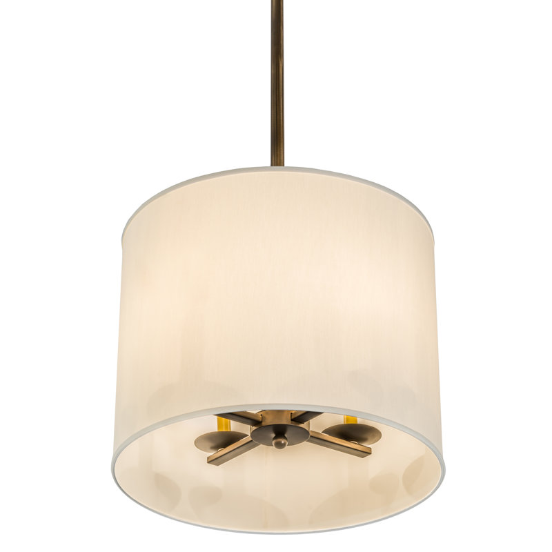 Lustre tambour unique à 4 lumières Gai