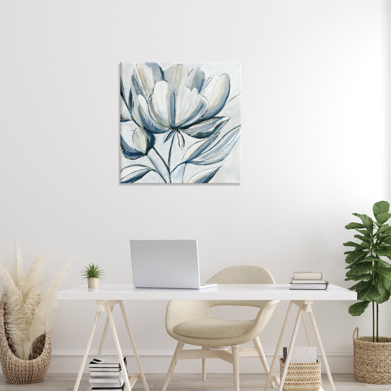 «Bulle de tulipe contrastante», art mural par Hannah Dawson, H 30 po x l 30 po