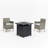 Newport Garden Set With Fire Pit Table