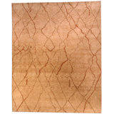 Modern One-of-a-Kind Rectangle 8'1" X 10' Hand Knotted Area Rug