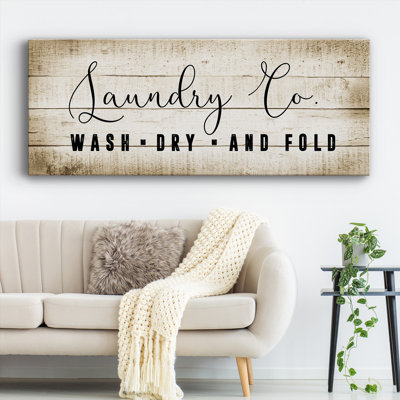 Laundry Co. sur impression sur toile