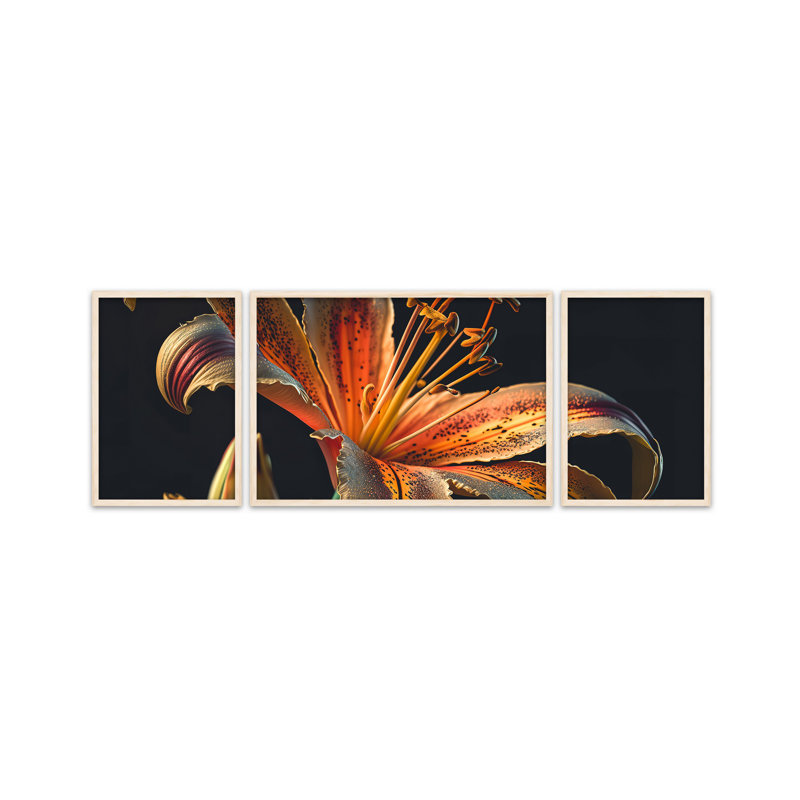 Élégant ensemble de peintures décoratives en panneau de fibres à densité moyenne (3 pièces), 19,7 x 13,8 pouces (2 pièces) et 19,7 x 27,6 pouces (1 pièce) | 100% panneau de fibres à densité moyenne et cadre en bois massif (épaisseur: 0,8 po) | 