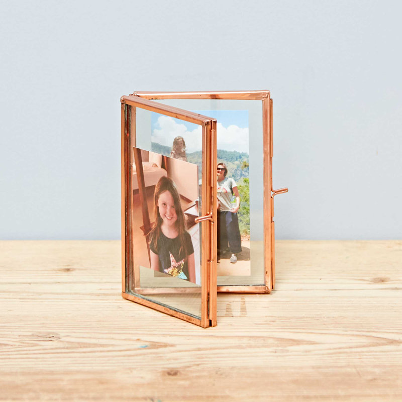 Closed Corner Picture Frame, Copper, 12cm x 16.5cm