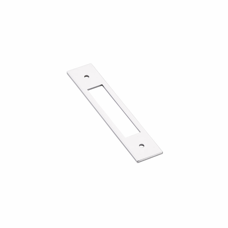 Emtek Modern Backplate Backplate for Cabinet/Drawer Pull 8", Polished Chrome, 5.25" H x 1" W