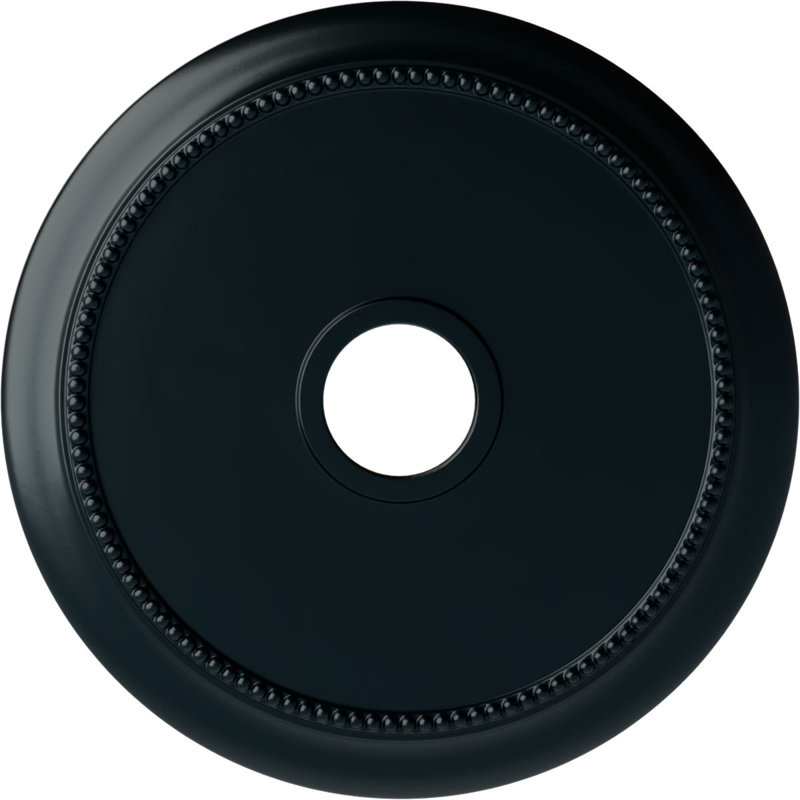 Endurathane Crendon Ceiling Medallion, 24 1/8"OD x 4 3/8"ID x 2 1/4"P (Fits Canopies up to 4 3/8"), Hand-Painted Night Shade Finish