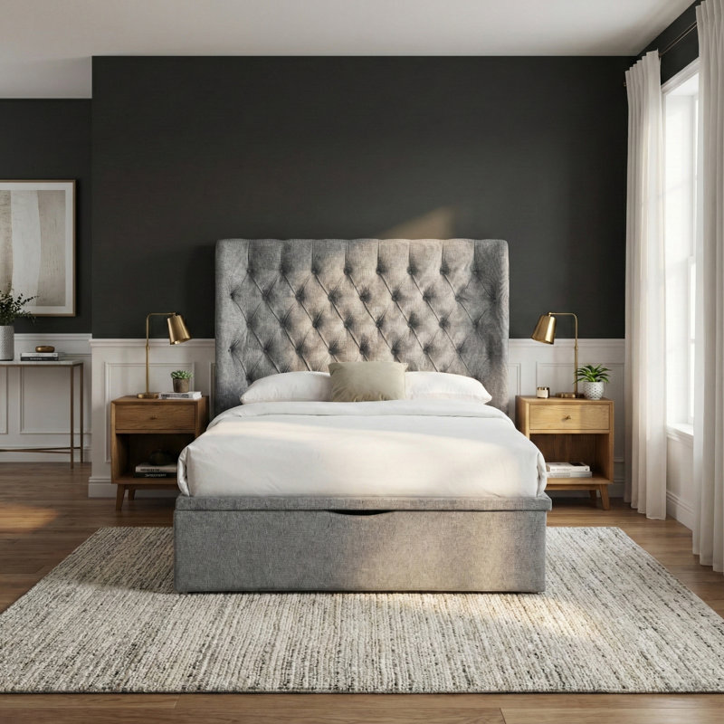 Conti Bed, Kingsize (5'), Grey