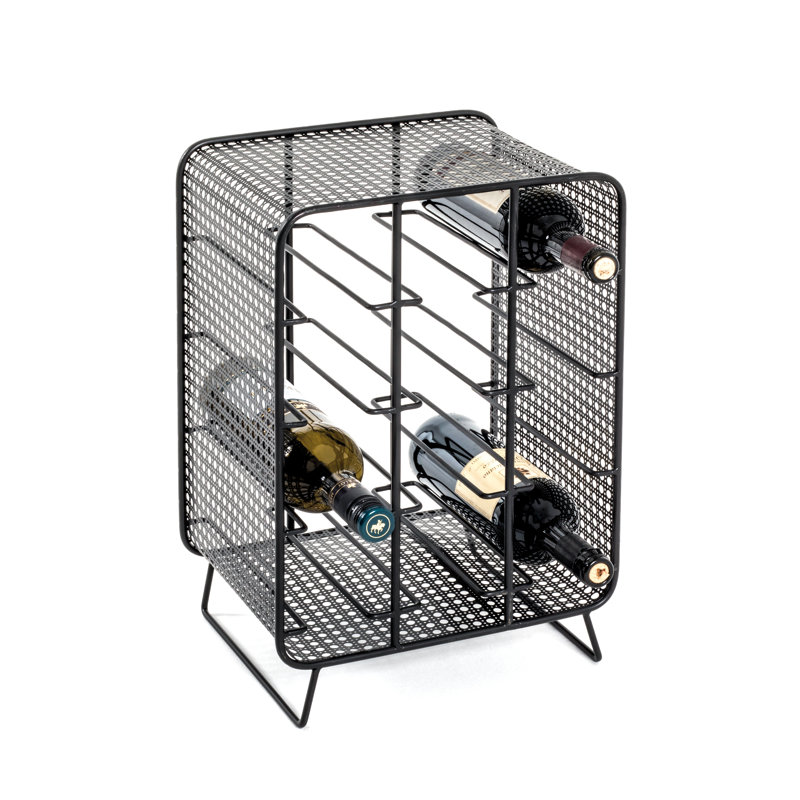 Dunnell Floor Wine Bottle Rack, Black