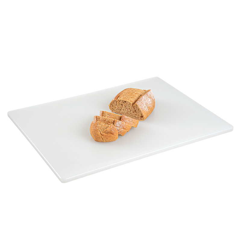 Planche à découper 20 x 15 pouces, 1 planche à découper à code de couleur - sans égratignure, lavable à la vaisselle, tapis de coupe en plastique blanc, antidérapant, pour produits laitiers