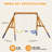Wooden Swing Set with Swings