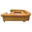 Canapé modulaire en cuir Chesterfield