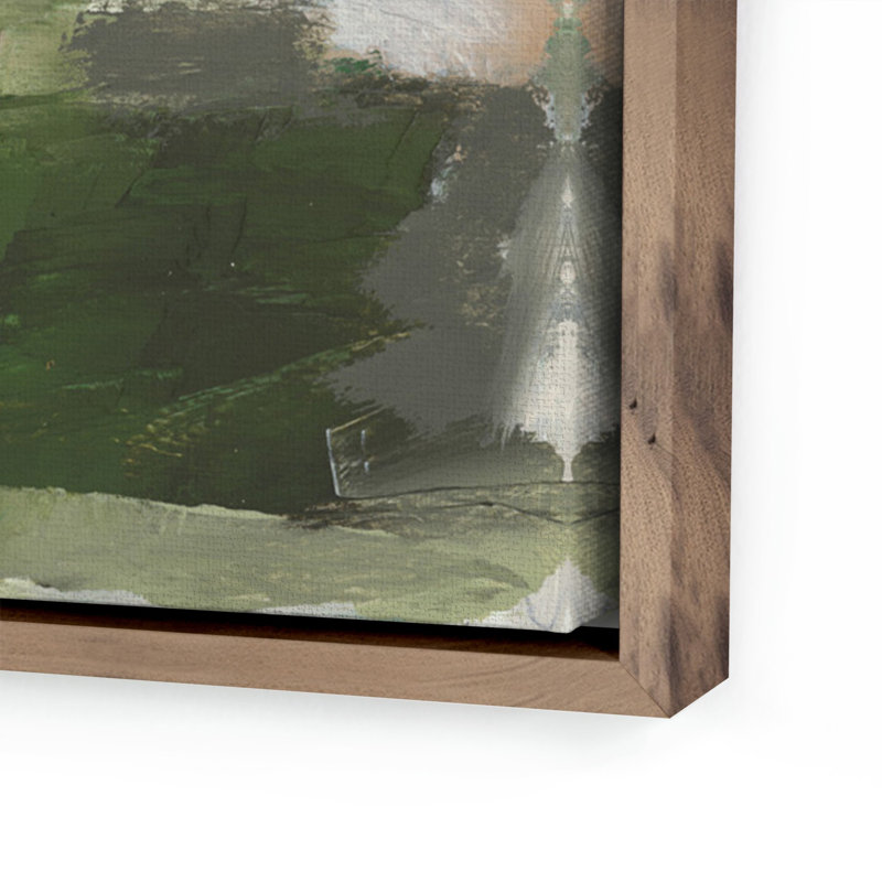 Quiet Splendor Painting by Melanie Biehle, 25" H x 32" W, Rustic Walnut Canvas Floater Framed
