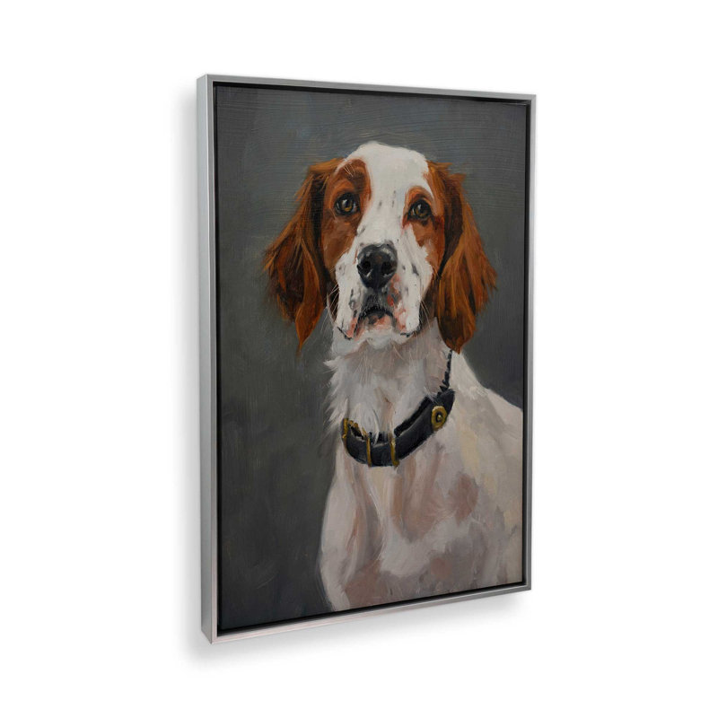 Reproduction d'art sur toile, "Pet Portraitudes VII" par Marian Parsons, H 30 po x l 20 po, Argent argent