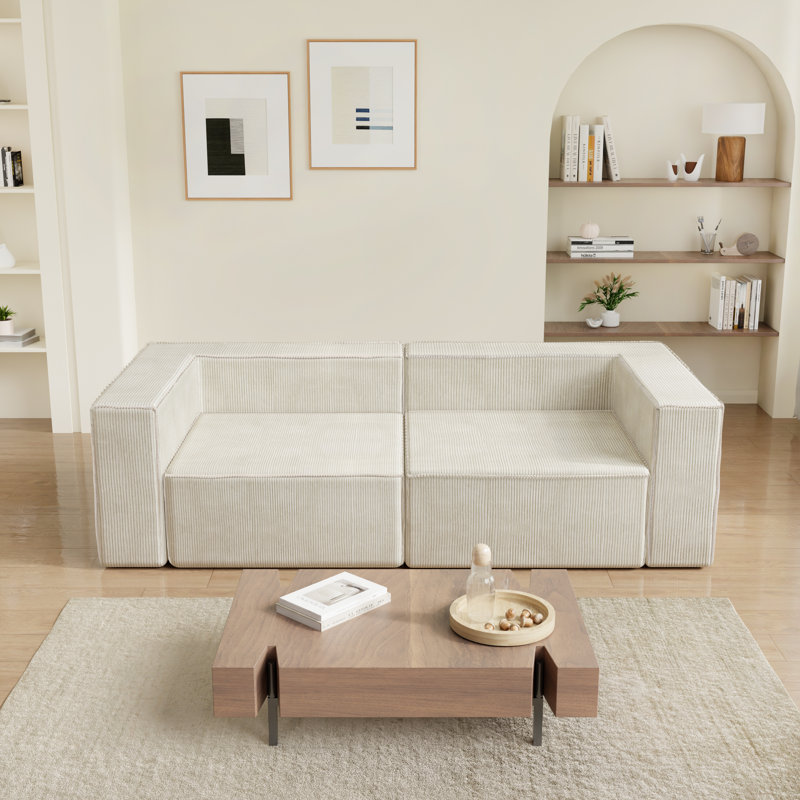 2 Seater Corduroy Sofa