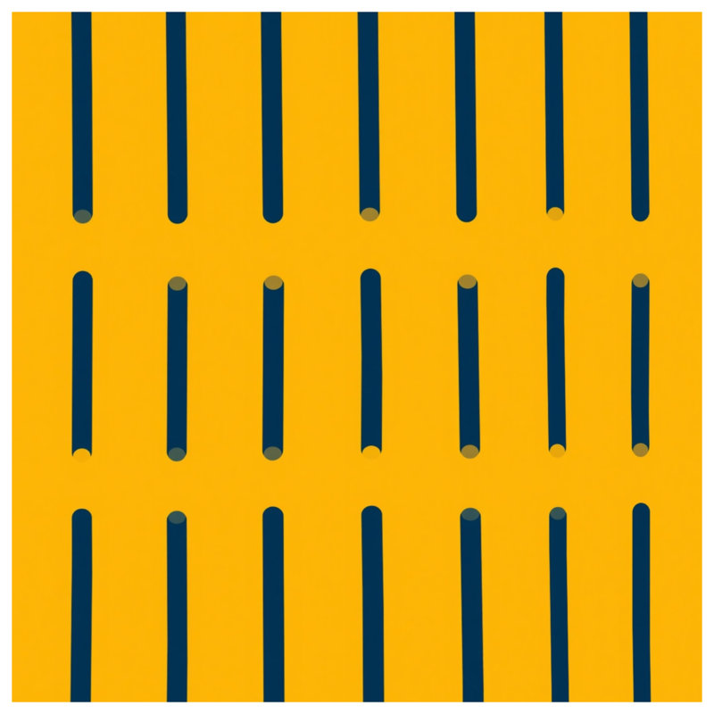 Yellow Blue Vertical Lines Quilted Bedspread All Sizes, Twin