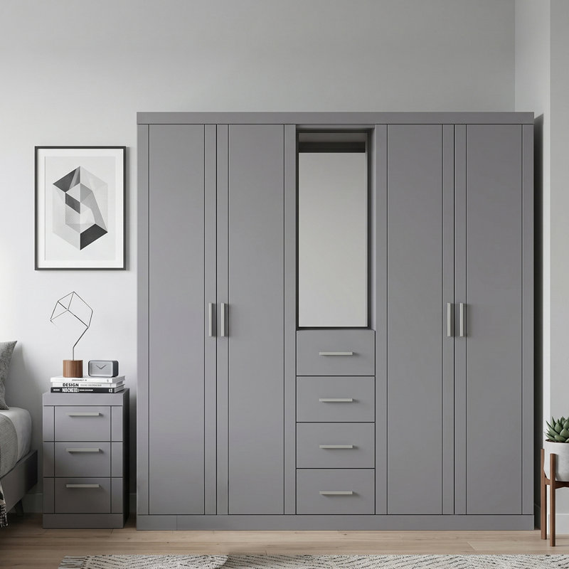 Kimberley Bedroom Essentials Set, Cool Grey