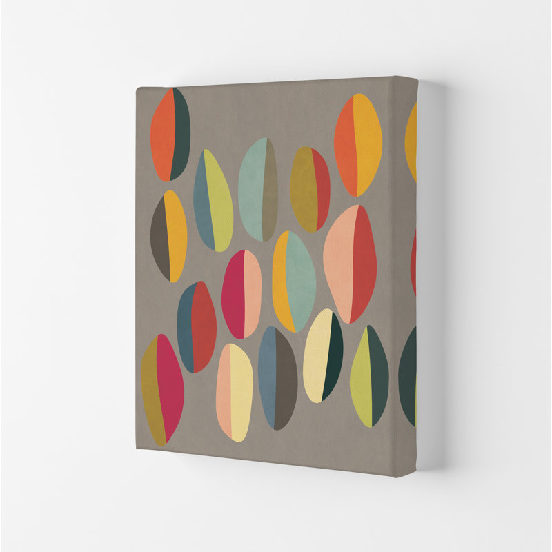 Mid Century Half Pebbles Original - Print, No Frame, 42cm H x 30cm W x 1cm D