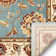 Tapis oriental bleu clair Mattalyn