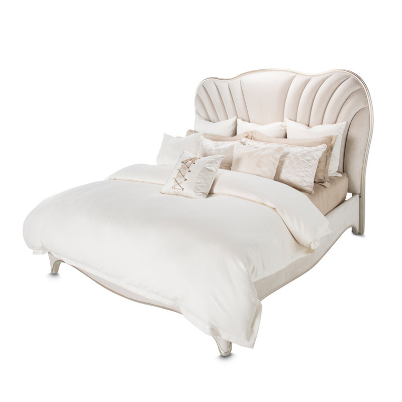 London Place Velvet Bed, King