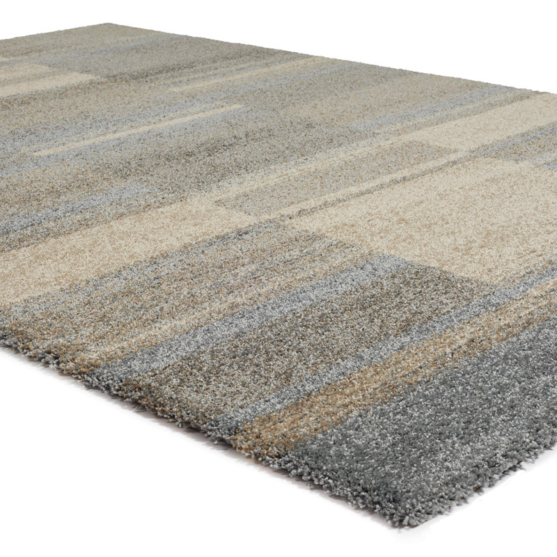 Tapis beige/gris Portland, Rectangle 5 pi 3 po x 7 pi 7 po