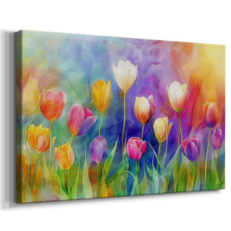 Série Floral - XC - Cavas enveloppés de galerie, 24 x 36