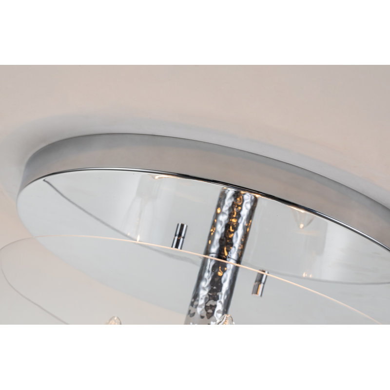 Plafonnier encastré martelé 3 lumières Julea