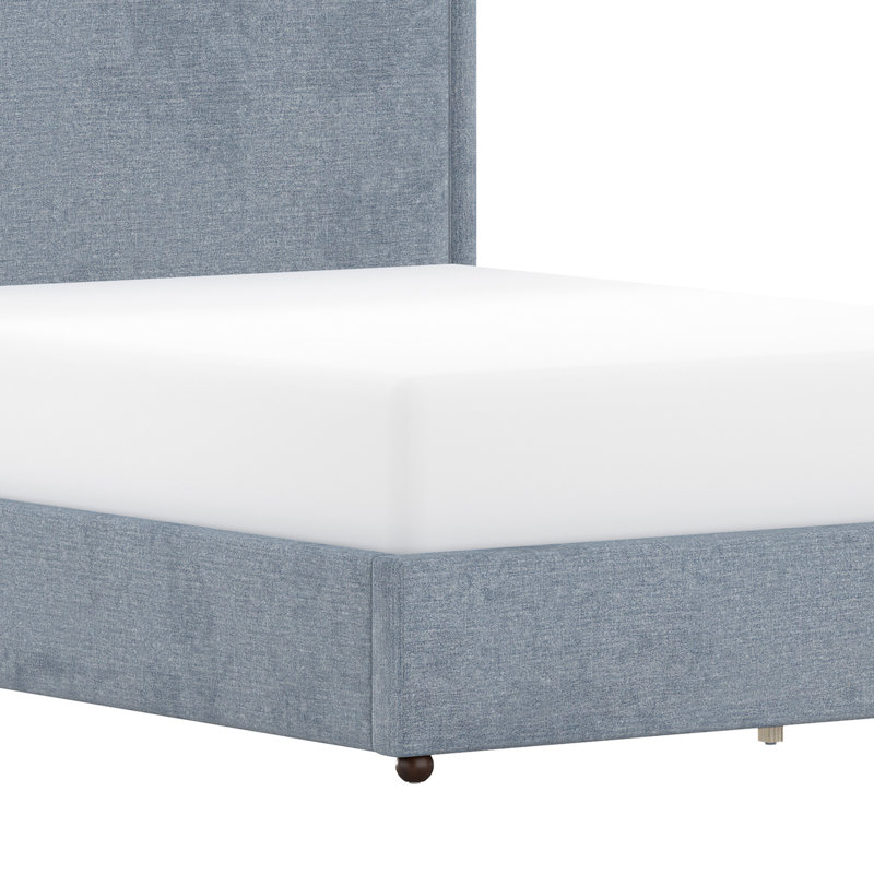 Grand lit plateforme Azu Azall, Queen, Blue