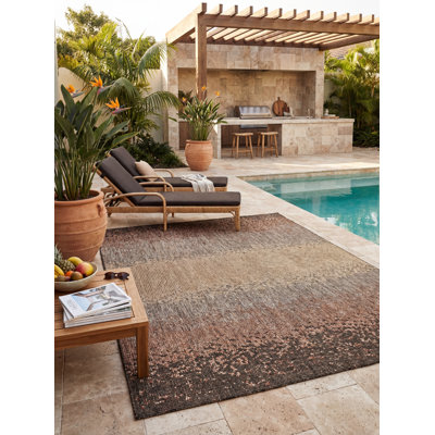 Rectangle Ombre Indoor / Outdoor Area Rug