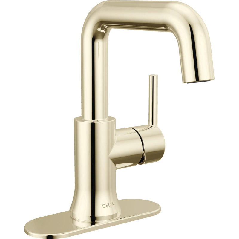 Single Handle Bathroom Faucet, Polished Nickel