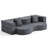 Boneless Folding Sofa Bed, Floor Sofa Couch, Convertible Sofa Bed With High Density Foam, Foldable Floor Couch Bed For Living Room, Guest Room, Bedroom-105968980