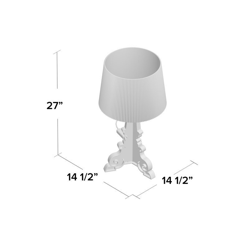 Lampe de table bourgogne, Bleu clair multicolore