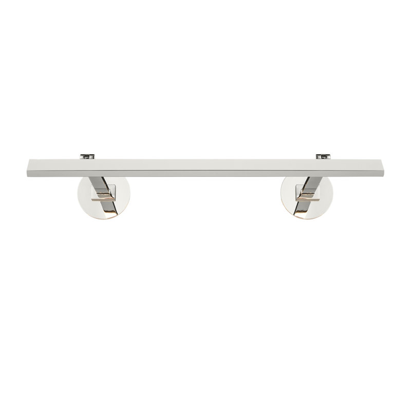 Botto LED Wall Mounted, 1.4" H x 18" W x 9.6" D, Polished Nickel