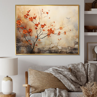 «Maple Trees Glowing Embers I», reproduction d'art sur toile érable